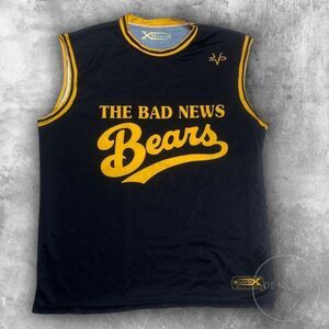 Evo9x Bad News Bears Basketball Jersey Size Large Black & Yellow